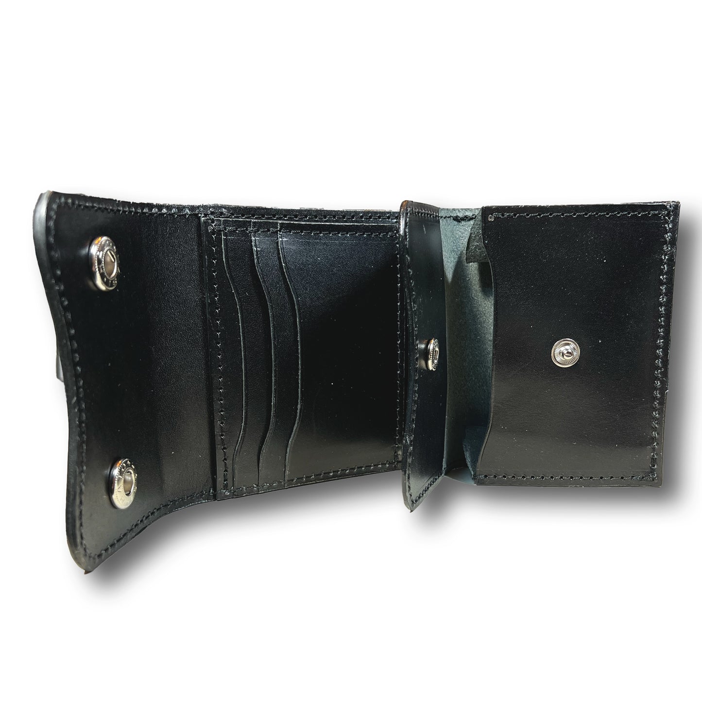 【KURA leather】Half Wallet #27 AMAZZONIA Black