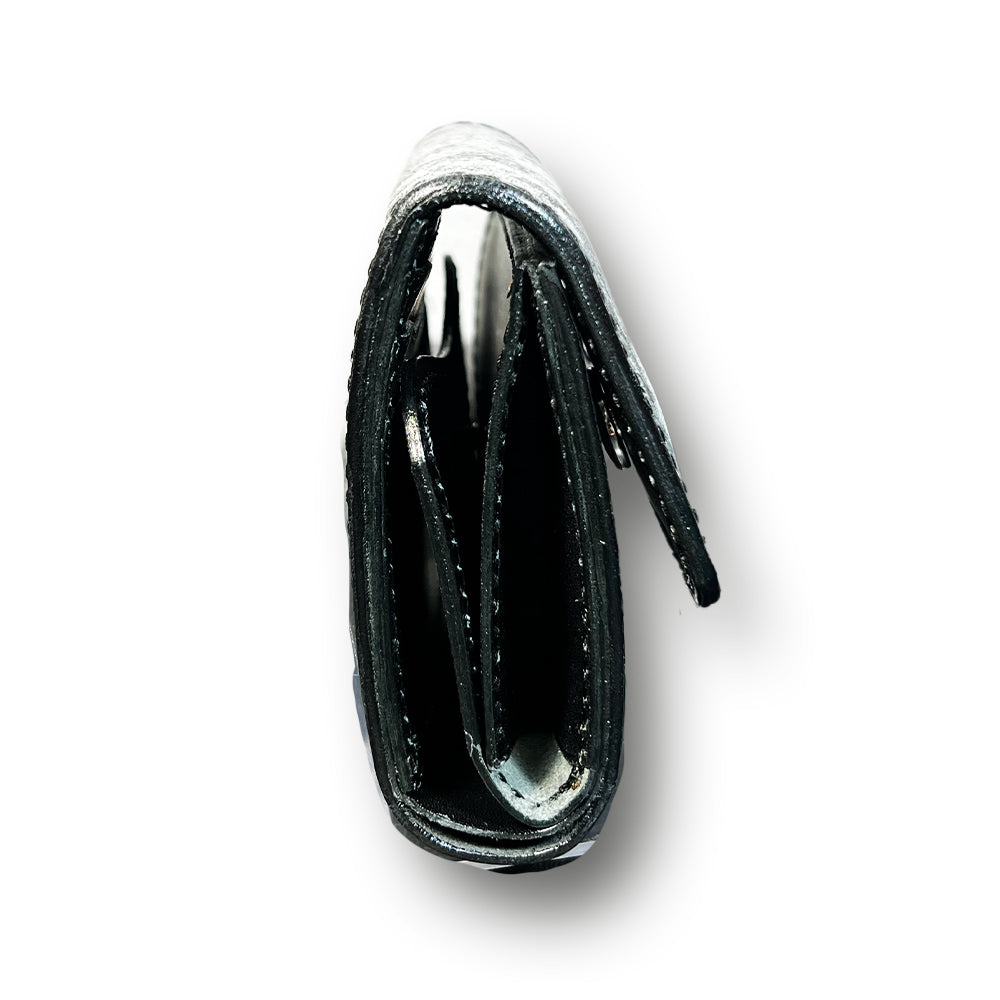 【KURA leather】Half Wallet(本革) #21『MARGOT FOG / マルゴー フォグ』(black)