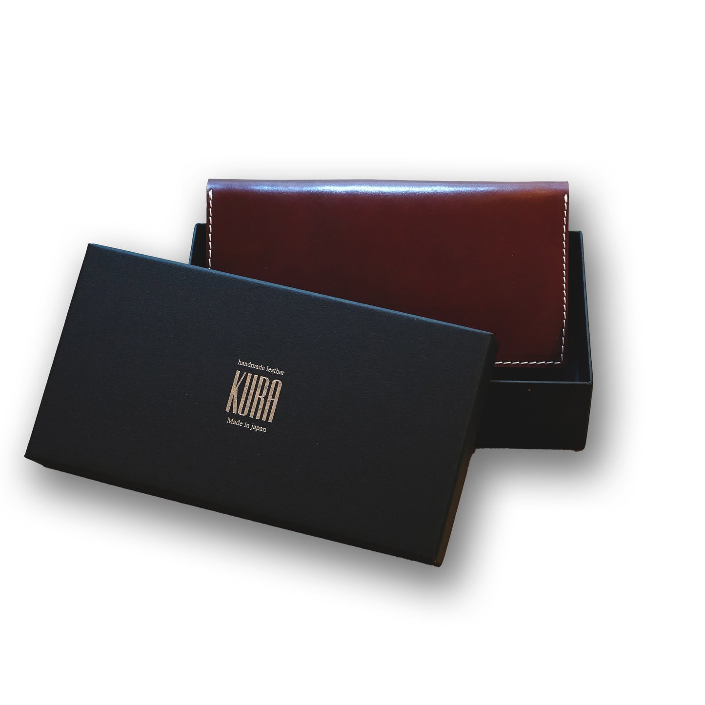 【KURA leather】 CORDOVAN (コードバン)ロングウォレット#20 brown