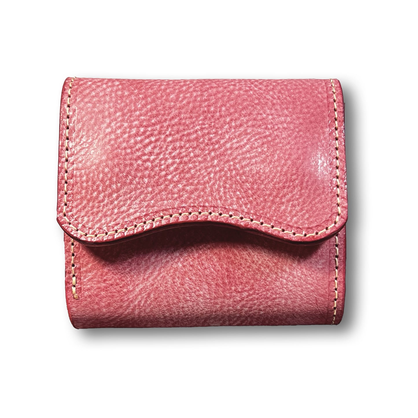 【KURA leather】Half Wallet(本革) #26(ラズベリー)