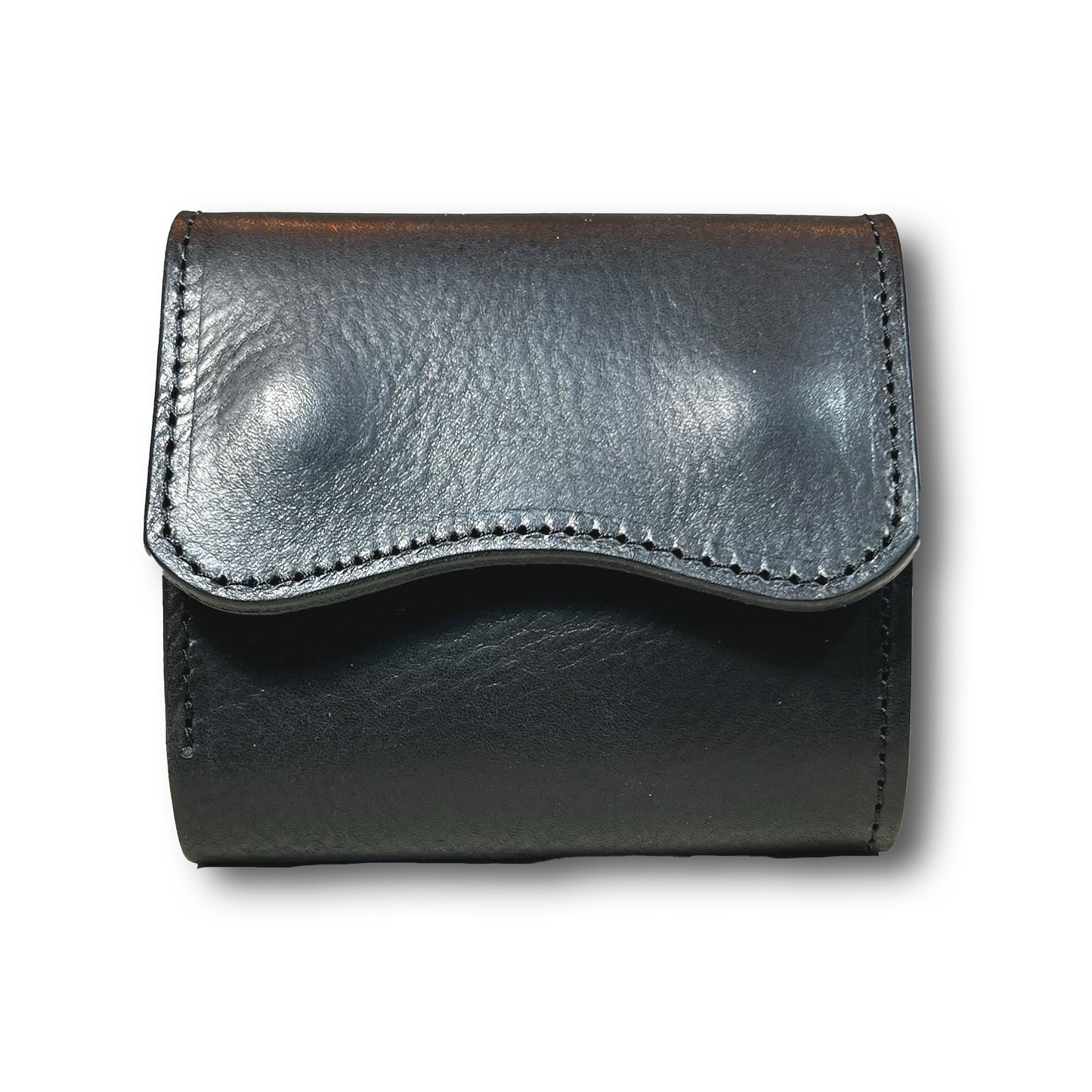 【KURA leather】Half Wallet #27 AMAZZONIA Black