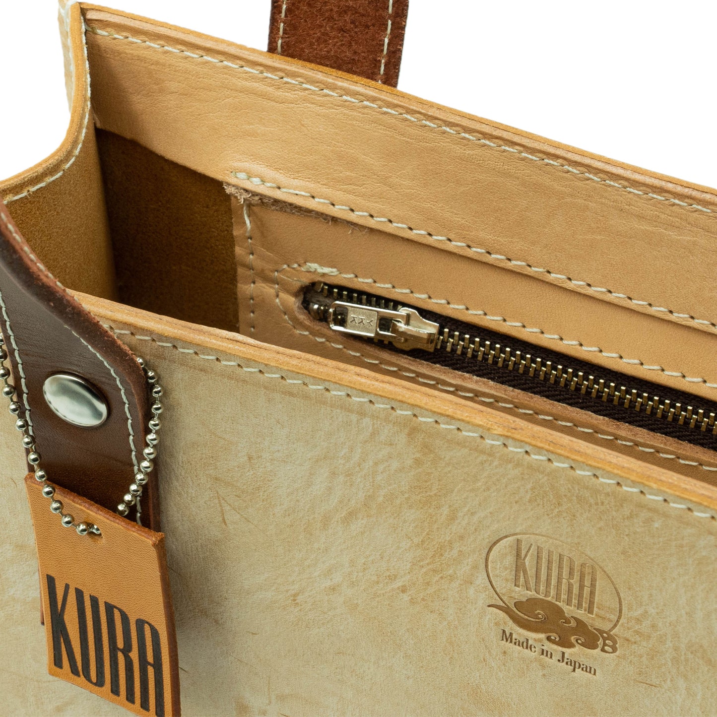【KURA leather】トートバック ナチュラル#20