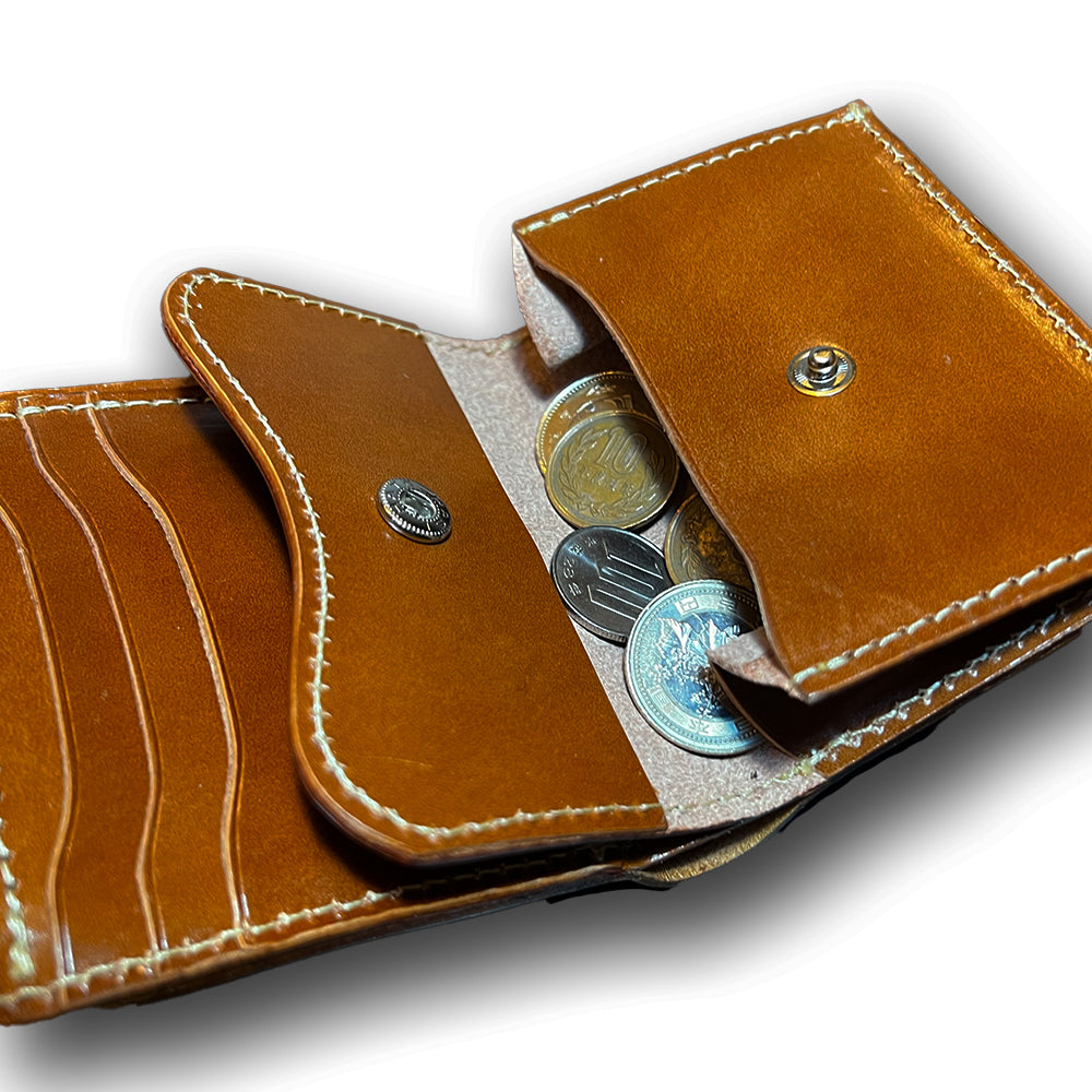 【KURA leather】Half Wallet(本革) #25(Grey)