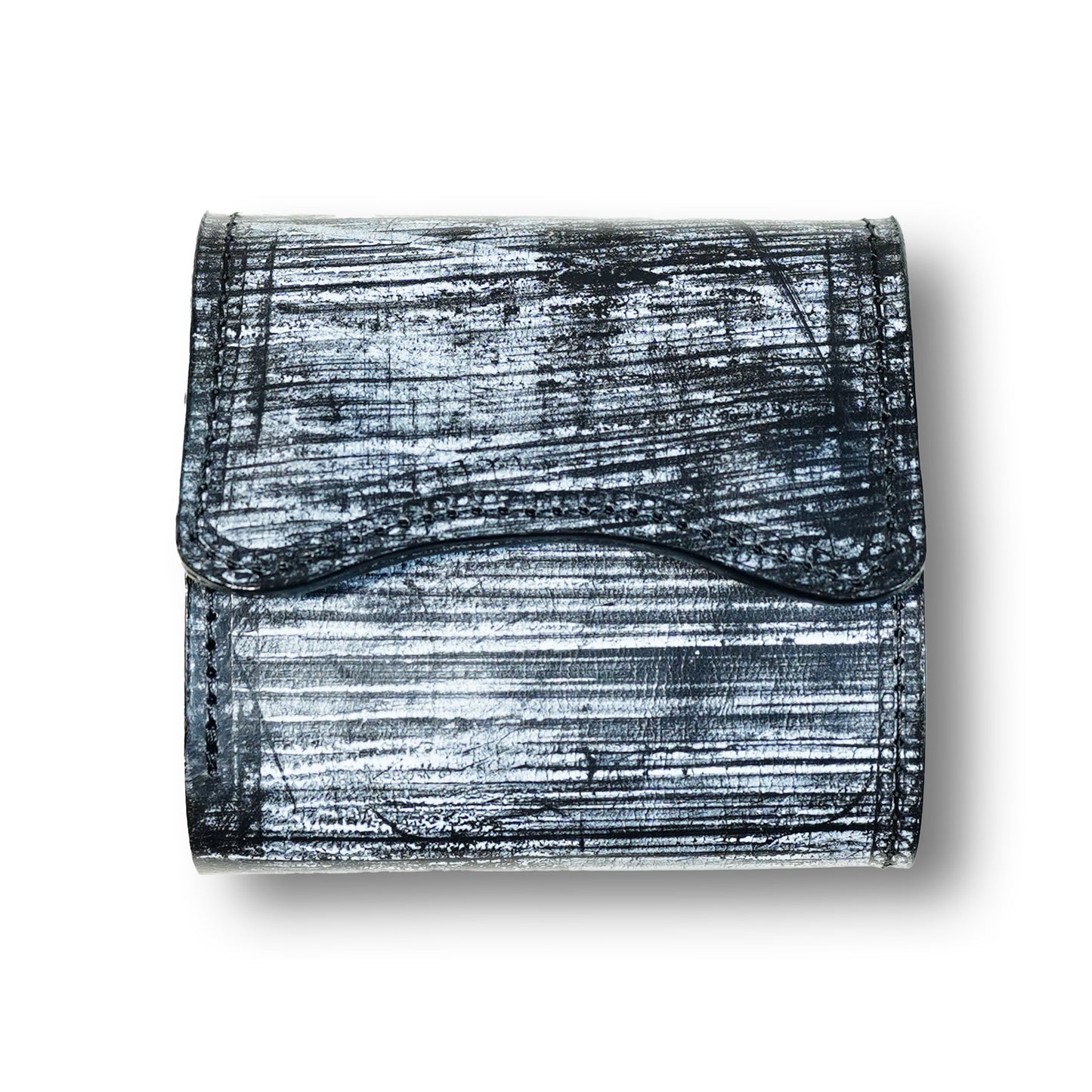 【KURA leather】Half Wallet(ブライドルレザー) ブラック#17