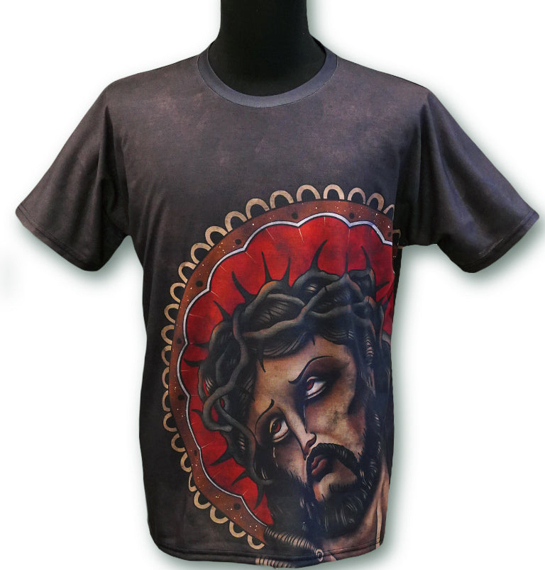 KURA full graphic T-shirt(フルグラフィックTシャツ) 【キリスト&クロス】#9002