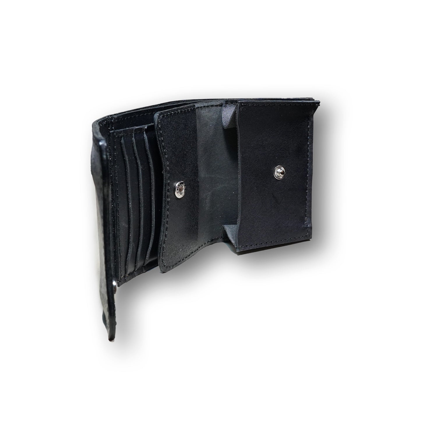 【KURA leather】Half Wallet(本革) #21『MARGOT FOG / マルゴー フォグ』(black)
