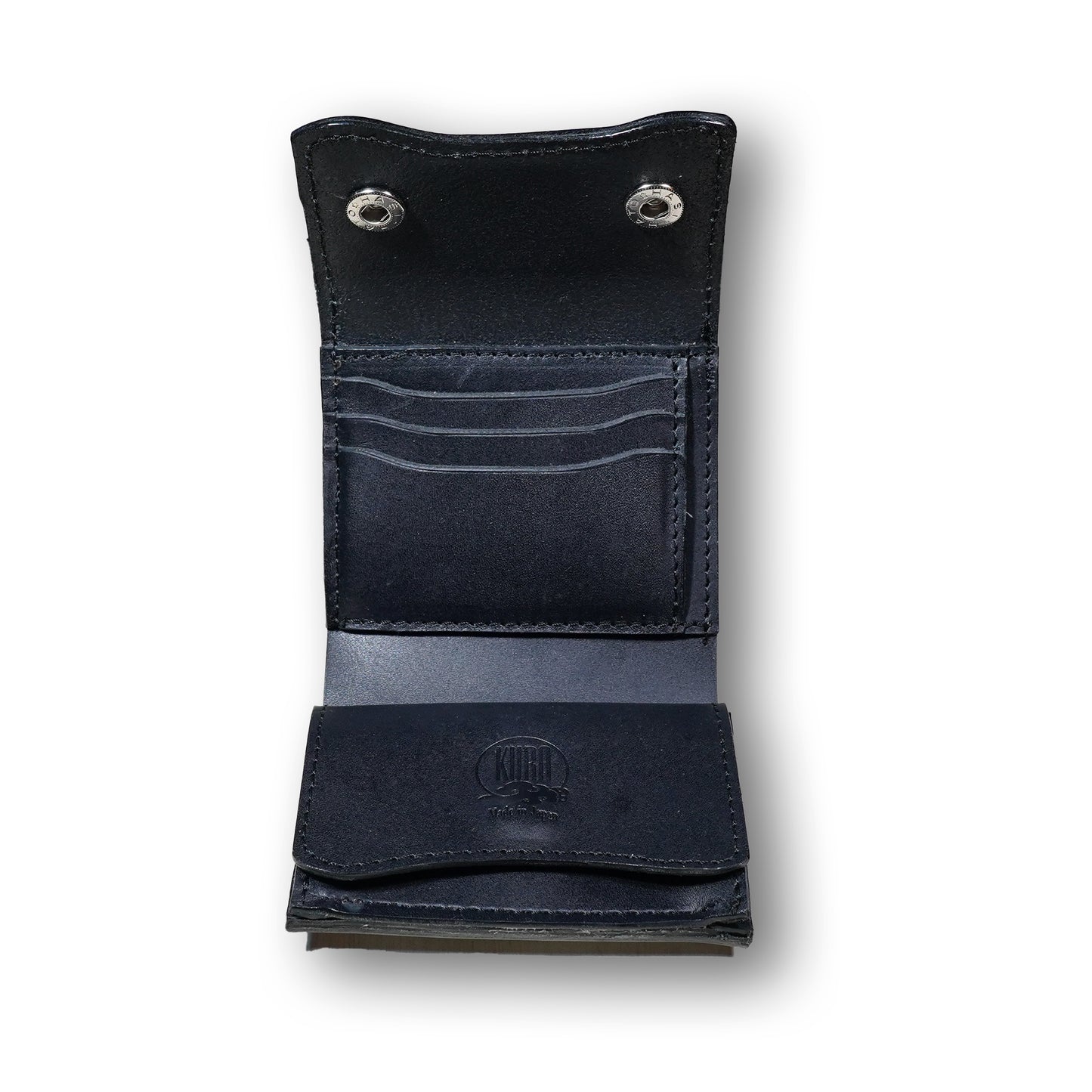 【KURA leather】Half Wallet(本革) #21『MARGOT FOG / マルゴー フォグ』(black)