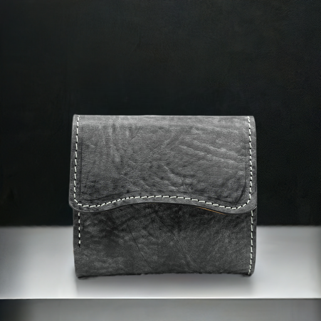 【KURA leather】Half Wallet(本革)#13 Brack