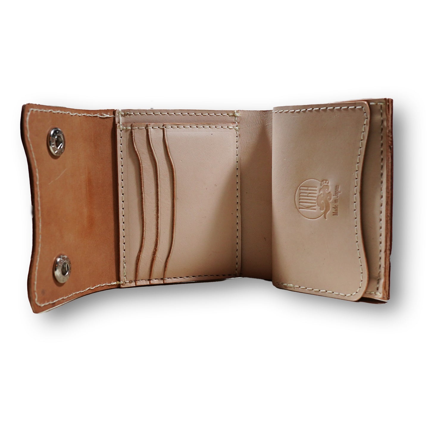 【KURA leather】Half Wallet(本革) #20『MARGOT FOG / マルゴー フォグ』(natural)