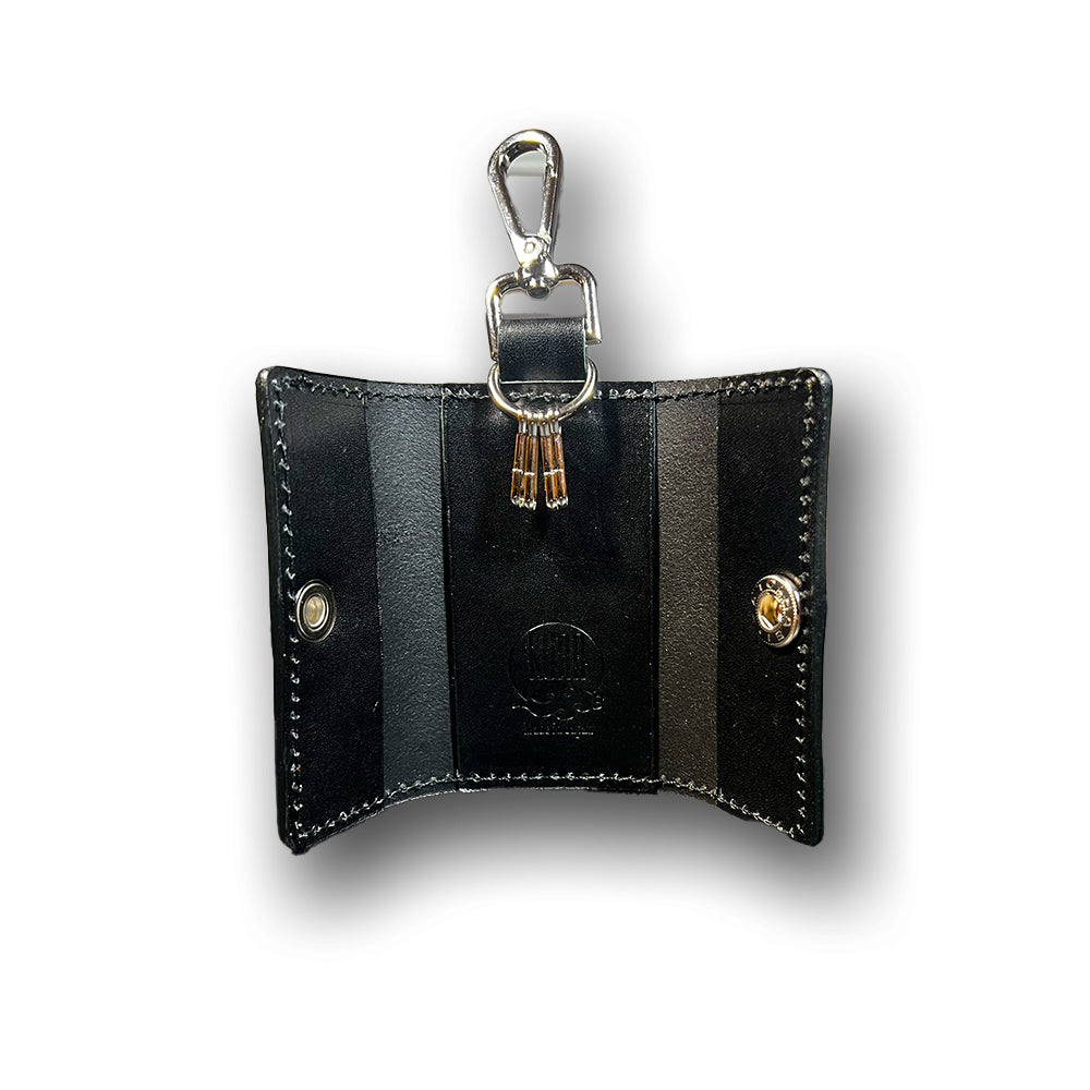 【KURA leather】キーケース #35(アマゾニアBLACK)