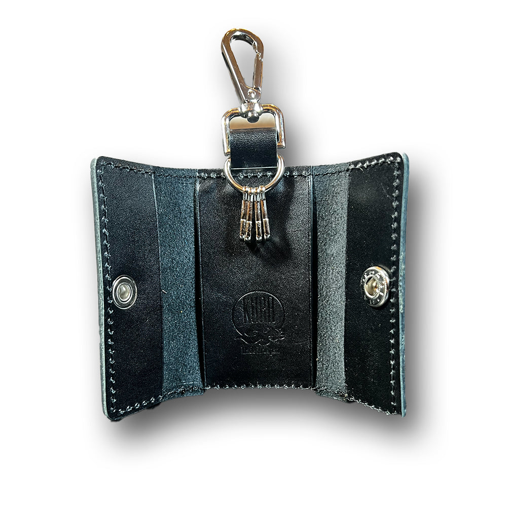 【KURA leather】キーケース #36(マルゴーフォグBLACK)