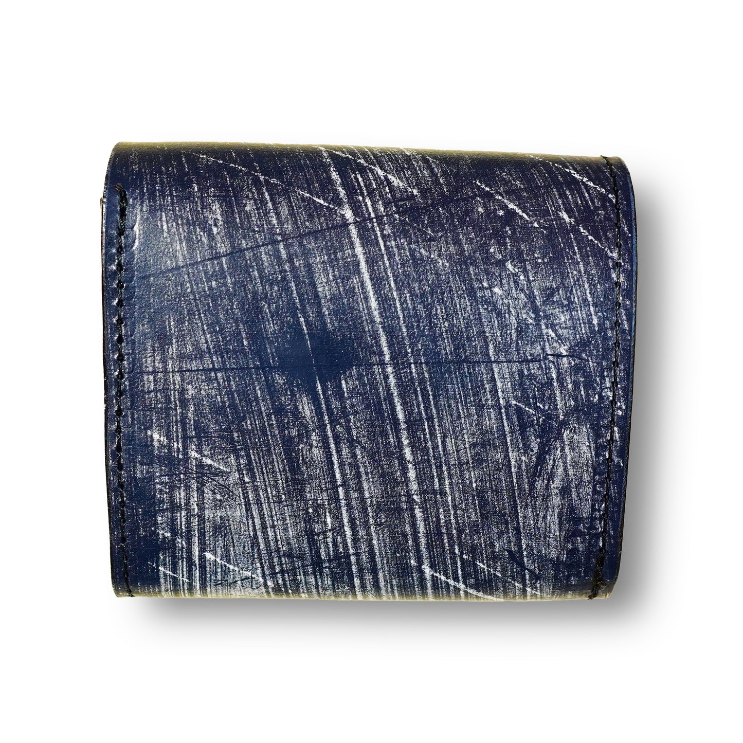 【KURA leather】Half Wallet(ブライドルレザー) ネイビーブルー#17
