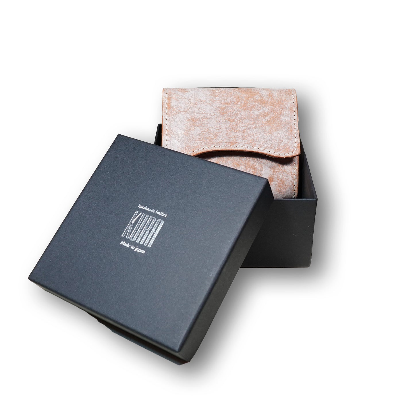 【KURA leather】Half Wallet(本革) #20『MARGOT FOG / マルゴー フォグ』(natural)