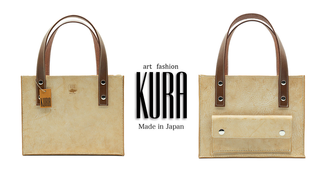 【KURA leather】トートバック ナチュラル＃20が新登場‼