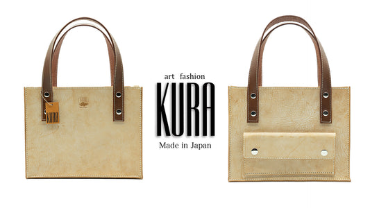 【KURA leather】トートバック ナチュラル＃20が新登場‼