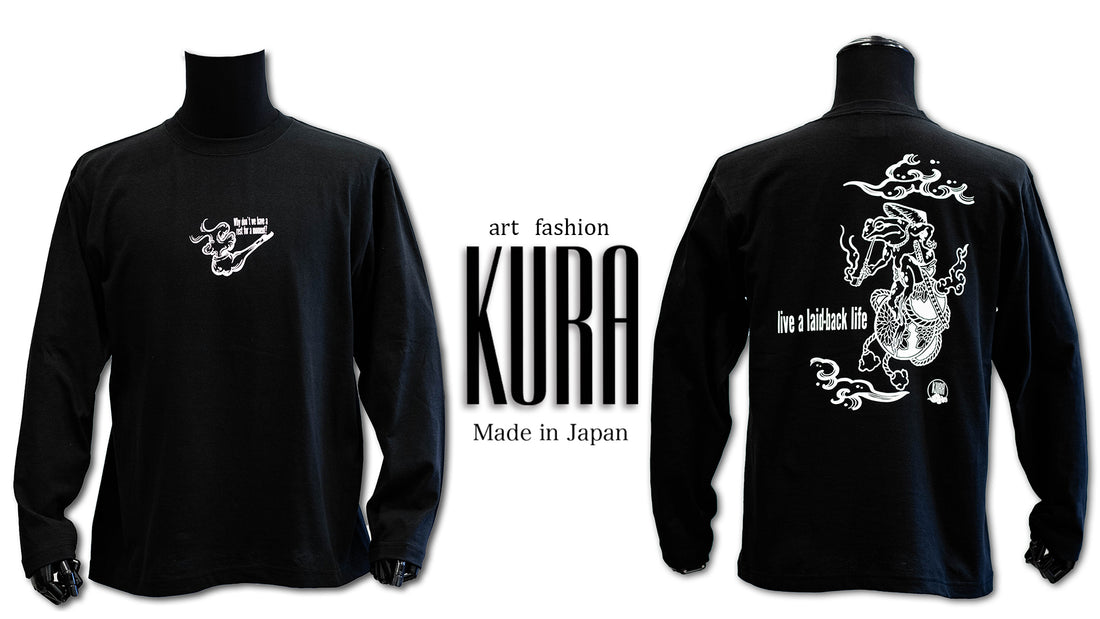 新作‼ KURA T-shirt & ロングT-shit【蛙と瓢箪】が新登場!!