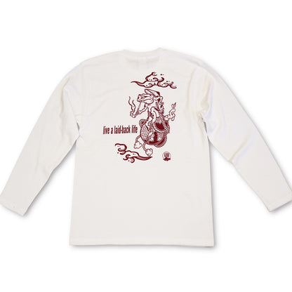 KURA T-shirt series  ロングスリーブ 【蛙と瓢箪】(Color 3色)