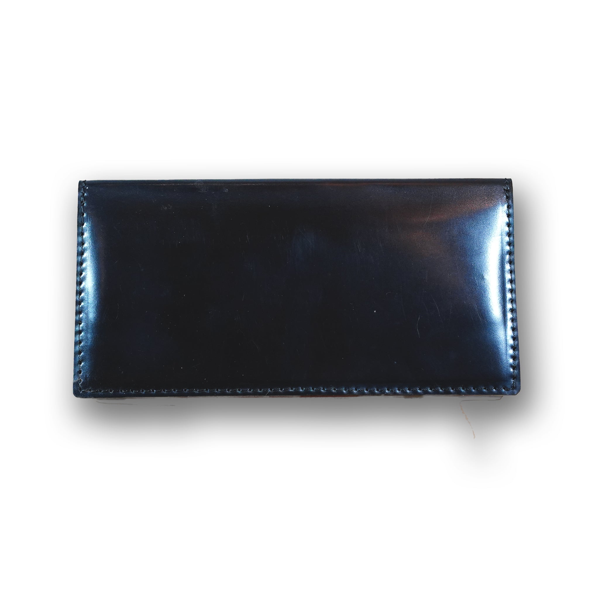 KURA leather】 CORDOVAN (コードバン)ロングウォレット#19 BLACK