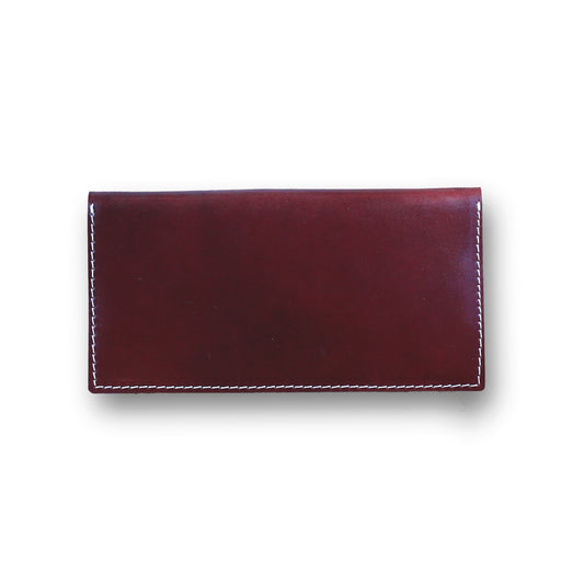 【KURA leather】 CORDOVAN (コードバン)ロングウォレット#20 brown　