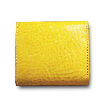 【KURA leather】Half Wallet(本革) ＃15（yellow）