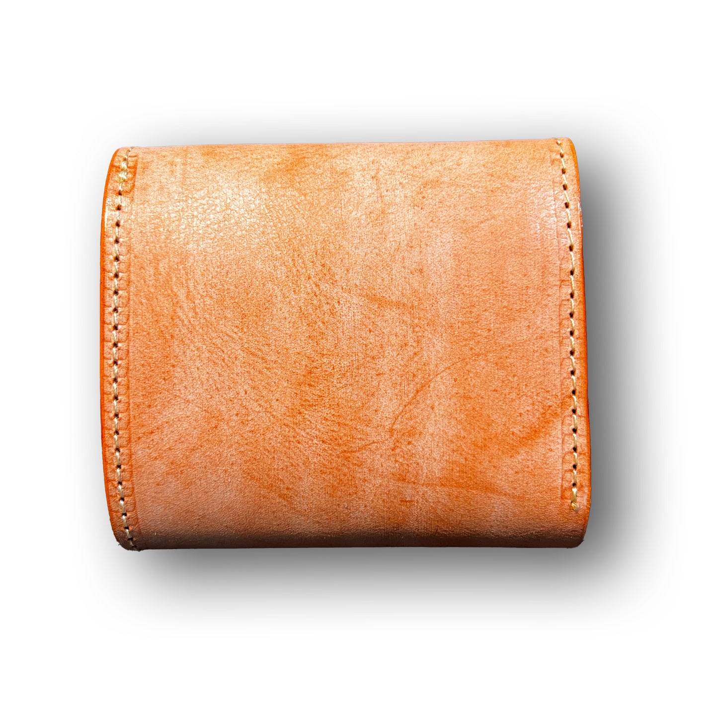 【KURA leather】【NEW】Half Wallet(本革) ＃23（orange）