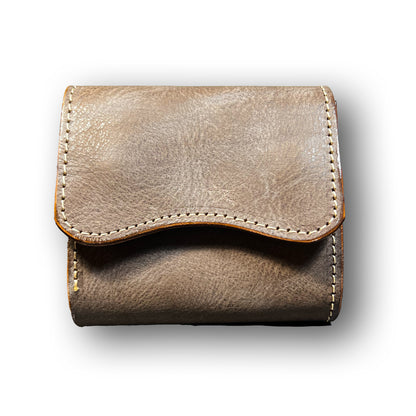 【KURA leather】【NEW】Half Wallet(本革) ＃24（choco）