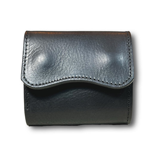 【KURA leather】Half Wallet ＃27　AMAZZONIA　Black