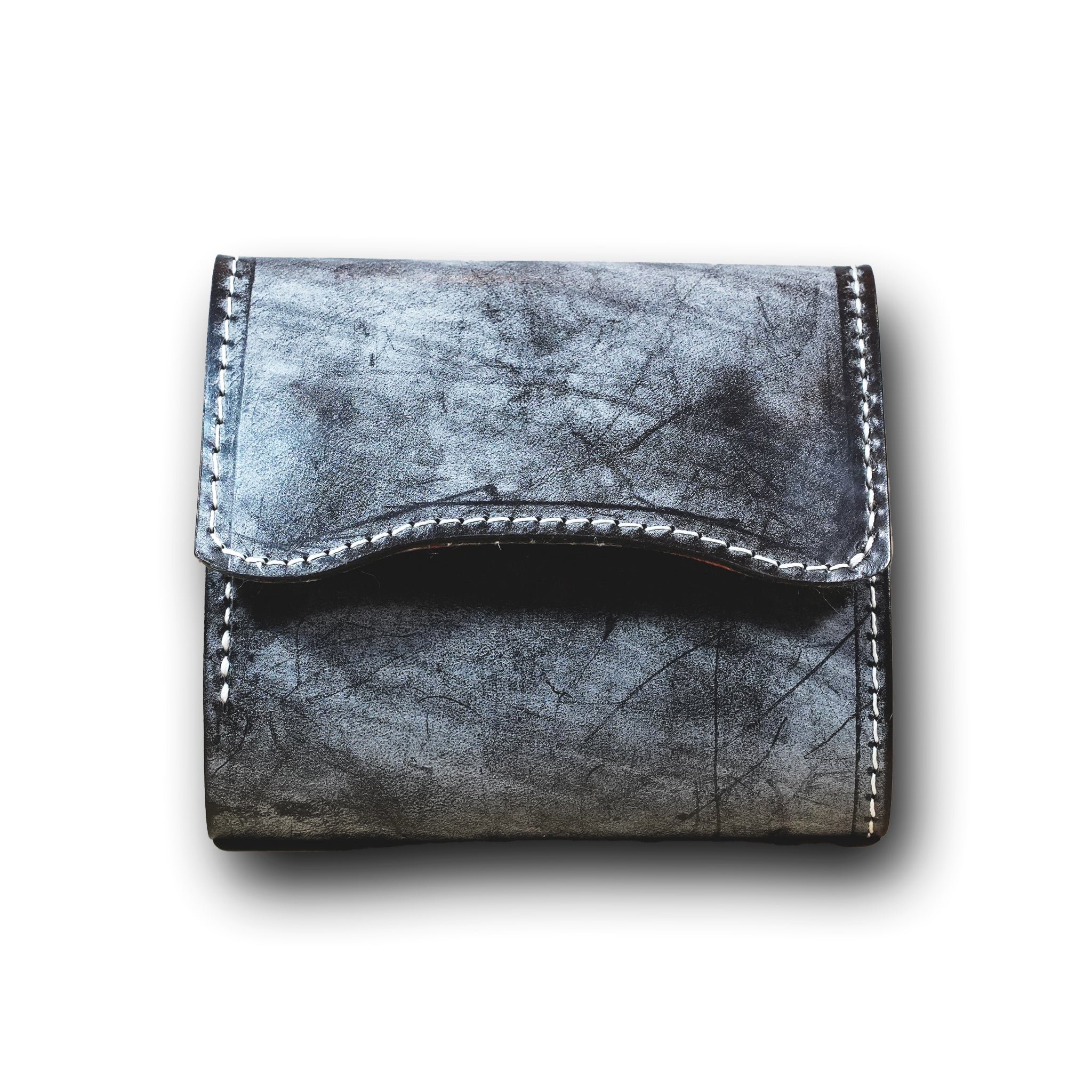 【KURA leather】Half Wallet(TW&S BRIDLE / ブライドルレザー) ダークブラウン＃22