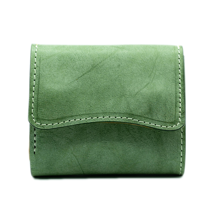 【KURA leather】Half Wallet ＃14 Green