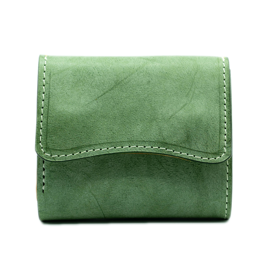 【KURA leather】Half Wallet ＃14 Green