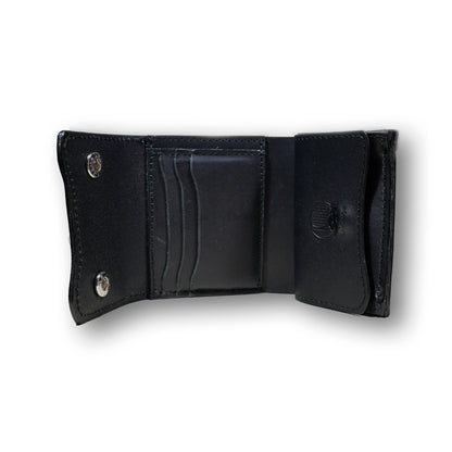 【KURA leather】Half Wallet(本革) ＃21『MARGOT FOG / マルゴー フォグ』（black）