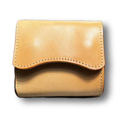 【KURA leather】Half Wallet(本革) サドルレザー（natural）