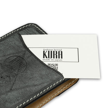 【KURA leather】mini wallet＃03(カードポケット付き)