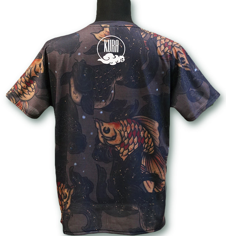 KURA full graphic T-shirt(フルグラフィックTシャツ) 【金魚散らし】#9001